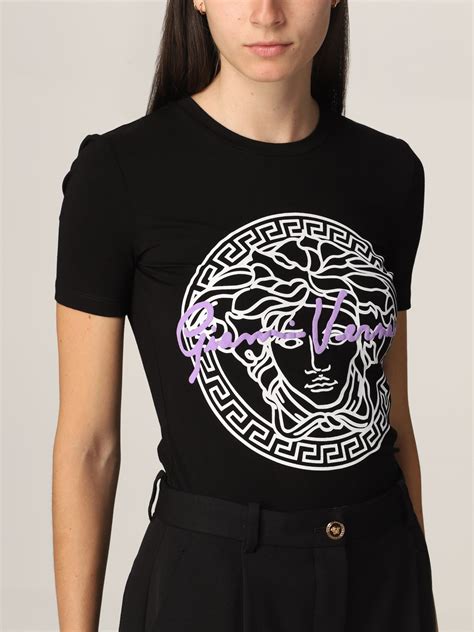 t-shirt versace feminina|authentic versace shirts.